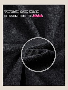 Sweat à capuche à fermeture éclair respirant pour homme, surdimensionné et solide, 100% coton, pour streetwear, automne - Product Image 4