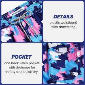 กางเกงว่ายน้ําชายแบบสลิมฟิตป้องกันรังสียูวีกางเกงว่ายน้ําชายแบบสลิมฟิตพร้อมผ้าแห้งเร็วกางเกงว่ายน้ําลายทางผู้ชายแบบสลิมฟิต - Product Image 3