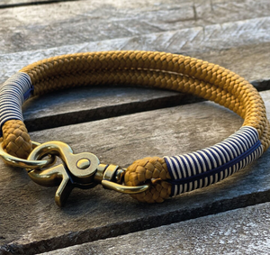 Diseño de cuerda | Collar de perro de cuero hecho a mano en Hertfordshire para galgo y Whippet - Product Image 2