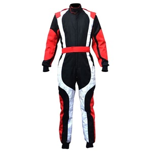 2025 traje de carreras de karting profesional transpirable 100% poliéster Go Kart diseño de logotipo personalizado colores personalizados traje de carrera - Product Image 4