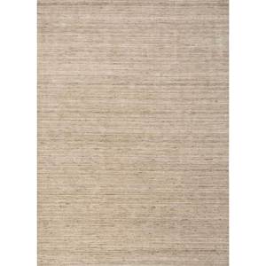 พรมขนสัตว์ทำมือขนาดใหญ่ สีเบจและสีน้ำตาล ลายเส้นสี่เหลี่ยมผืนผ้า ขนาด 9x12 ฟุต สำหรับห้องโถงหรือห้องนั่งเล่น-Hwl-201 - Product Image 1