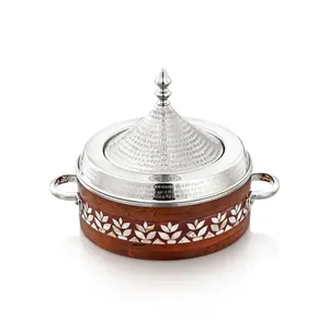 Cazuela de lujo de calidad Superior, calentador de alimentos elegante con acabado personalizado, olla caliente de Metal para fiestas de boda, olla caliente para servir - Product Image 2