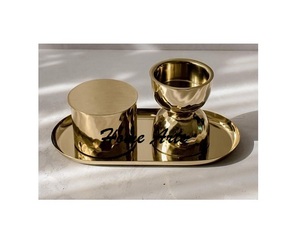 Quemador de incienso pulido dorado de acero inoxidable, tamaño y forma personalizados, quemador Mabkhara Oud a buen precio - Product Image 1