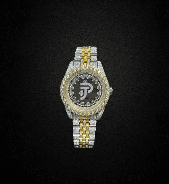 Iced Out Luxury Watch Stainless Steel VVS Moissanite Diamond Wristwatch Hip Hop Watch For Men Unisex Gift