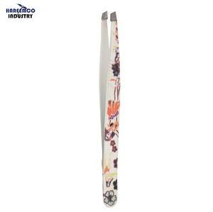 Pince à épiler professionnelle en acier inoxydable à pointe fine, réutilisable, durable, écologique, pour l'épilation des cils, des poils et de la barbe - Product Image 1