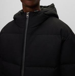 Chaqueta Bomber de Invierno para Hombre, de Alta Calidad, al por Mayor, con Capucha, Acolchada, de Lona Transpirable, Impermeable y Resistente al Viento - Product Image 4