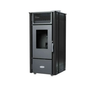 Poêle à granulés de bois moderne autoportant 8KW en acier avec télécommande pour chauffage intérieur de salon - Product Image 4