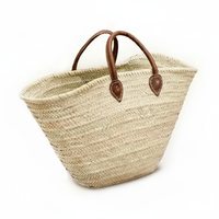Sac fourre-tout de plage en feuilles de palmier tressées à la main avec longue anse pour l'été, les courses, les activités de plein air et les cadeaux pour femmes