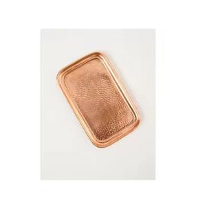 ถาดเสิร์ฟทองแดงบริสุทธิ์ทรงสี่เหลี่ยมผืนผ้าถาดเสิร์ฟชาผลไม้ดีไซน์ใหม่ - Product Image 3