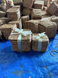 2025 Collection de vacances rotin ornement de noël arbre vintage suspendu décoration de la maison rustique - Product Image 6