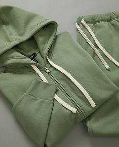 Vente en gros Ensemble sweatshirts et pantalons de survêtement à col rond Ensemble de survêtements 2 pièces en coton éponge vierge décontracté - Product Image 2