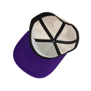 Gorra de golf bicolor al por mayor con logo de marca personalizado, gorra estructurada de 5 paneles con ojales, visera curva, gorra deportiva vintage, fábrica en Vietnam - Product Image 5