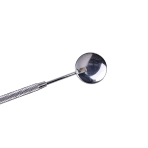 Espejo Bucal Dental Multifuncional Manual de Acero Inoxidable Plateado de la Mejor Calidad, Clase II, Certificación CE ISO13485, 1 Año de Garantía - Product Image 2