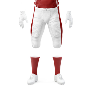 Ensemble de maillot de football américain pour homme, col en V, manches courtes, streetwear, maille respirante en polyester - Product Image 5