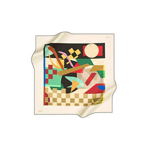 Pañuelo de sarga Pierre Cardin 90x90 - Pañuelo colorido para la cabeza y el cuello - Product Image 1