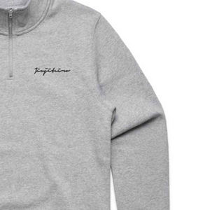 Men <b>1</b>/<b>2</b>-<b>Zip</b> Pullover Heather Gray, Heavyweight Fleece, Soft Brushed Finish, Regular Fit with Embroidered Logo - Product Image 6