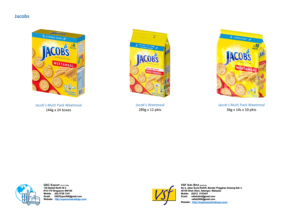 Jacobs nướng crips <span class=keywords><strong>Cheddar</strong></span> 229g x 6 pkts bổ dưỡng kem Bánh quy giòn nguồn sợi - Product Image 2