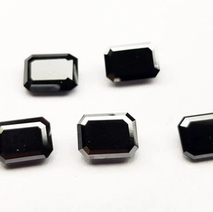 หินเพชรธรรมชาติสีดำขนาด10มม. 12มม. 14มม. พลอยทรงแปดเหลี่ยมเจียระไนแบบหลวม - Product Image 2