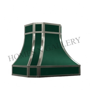 Campana Extractora de Cocina de Acero Inoxidable con Pátina Verde, Diseño Personalizado, Recirculación, Cubierta de Chimenea Doméstica 26 - Product Image 2