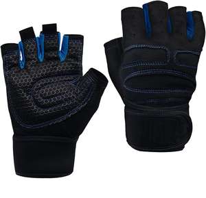Gants de musculation unisexes en néoprène et cuir personnalisés de haute qualité, vente chaude OEM, gants demi-doigts pour la musculation - Product Image 5