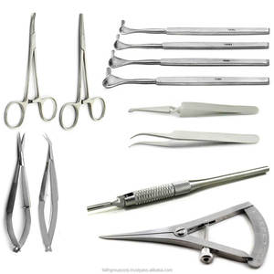 High Quality Blepharoplasty Set for Eyelid Surgery Manual Power Source Including Needle Holder and Other Surgical Instruments