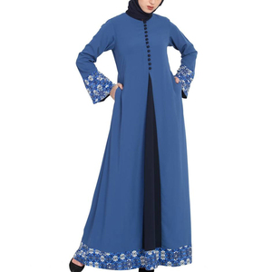 Abaya confortable pour femmes, coupe ample, quatre saisons, belle, traditionnelle, musulmane, 100% matière pure, vente en gros, élégante, manches longues - Product Image 1
