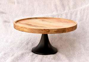 Rustic Style Natural Wood Cake Stand High Demand Wedding <b>Birthday</b> Dessert Display <b>Table</b> Decor India - Product Image 6