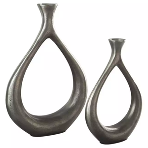 Vases à fleurs en métal colorés, meilleure décoration intérieure et Design fait à la main Vase à plantes vertes et Vases à fleurs, idéal pour la décoration de la maison - Product Image 2