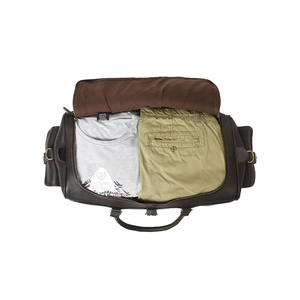 Bolsa de lona de cuero genuino de calidad superior personalizada - Product Image 5