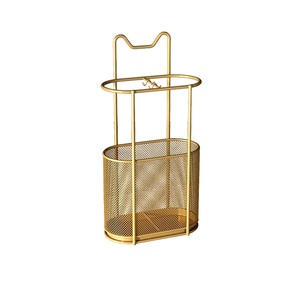 Porte-parapluie créatif rond de haute qualité industrielle porte-parapluie en métal cuir supports décoratifs Style unique porte-parapluie - Product Image 2