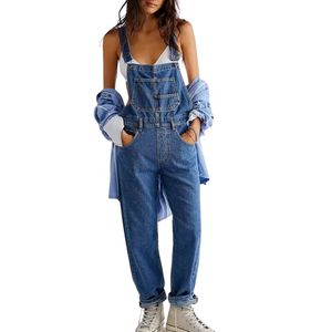 Salopette OEM sur mesure pour femmes tenue de qualité supérieure vêtements d'extérieur de fête légers couleur unique dames Denim été personnalisé - Product Image 2