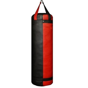 Sac de boxe lourd en cuir PU en cuir véritable fabriqué au Pakistan avec logo personnalisé sac de boxe d'entraînement pour hommes - Product Image 2