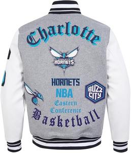 Vente en gros de veste universitaire en laine avec écussons en chenille, veste Letterman personnalisable pour équipes scolaires et mélange de laine chaud à la mode - Product Image 2