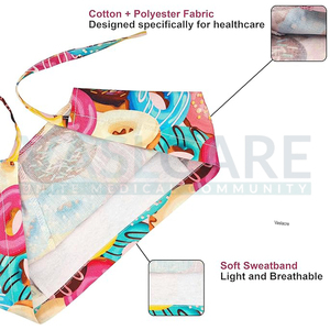 Gorras de fregado Unisex sólido multicolor sombrero ajustable en forma de calabaza gorras de cuidado de fregado laboratorio farmacia calavera gorra Vaslcare - Product Image 5