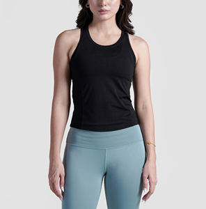 Custom <b>Women</b> Racerback Sports Tank Top 4-Way Stretch Workout Shirt Breathable Gym Activewear Fitness Yoga <b>Running</b> <b>Vest</b> - Product Image 1