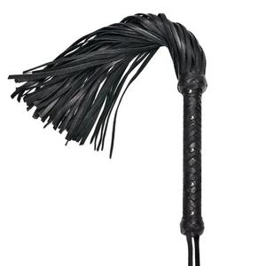 JEXMOO แส้หนังแท้ทำมือ สีดำ สินค้าใหม่ อุปกรณ์พันธนาการสำหรับผู้ใหญ่ มาตรฐานสากล พร้อมกระเป๋า - Product Image 6