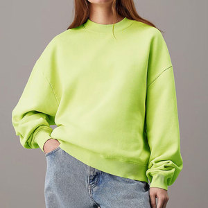 Sudaderas de algodón de nuevo diseño para mujer, ropa informal, sudaderas de moda, sudaderas de algodón 100% transpirables de Color sólido para mujer - Product Image 2