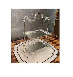 Juego de decoración de bodas y eventos especiales de alta calidad de 3 pedestal de cilindro de Metal dorado soporte de exhibición de pastel redondo de boda - Product Image 3