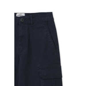 Pantalón Cargo de marca para hombre, azul marino, 100% algodón, lana, antibolitas, antiarrugas, plisado, Formal, medio 6XL, ligero, recto - Product Image 3