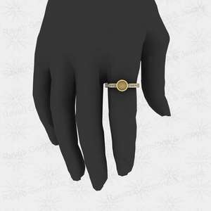 Composants de bijoux en argent sterling 925, semi-monture à sertissage clos 6 mm avec zircone cubique 1,80 carat, pour bague cocktail vierge et bijoux souvenir de lait maternel - Product Image 6