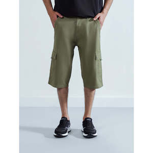 Pantalones Cortos Deportivos SENWE, Cómodos, 100% Algodón, Cintura Elástica, Tejido de Lona y Poliéster, Talla XXS, con Logotipo Moderno - Product Image 5