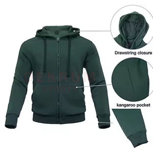 Nouveau design, survêtements en coton éponge pour hommes, grande taille, hiver, couleur unie, décontracté, écologique, respirant, manches longues - Product Image 4