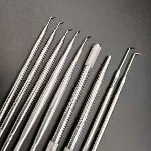 Custom Japanese Special <b>Kit</b> <b>Lash</b> <b>Lifting</b> Tools Custom Logo Silver Stainless Steel <b>Lash</b> Separator Pointed Tip Eyelash Tweezers - Product Image 1