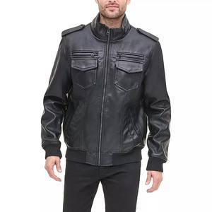 Chaqueta de Cuero Genuino Premium para Hombre, Estilo Motero Personalizado, Fabricante Mayorista OEM - Product Image 5