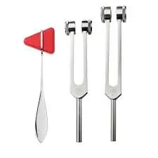 Kit d'évaluation médicale avec goniomètre, marteau de Ménière, diapason 256 Hz et ruban à mesurer pour examen clinique - Product Image 2