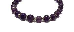 <b>Bracelet</b> <b>Crystal</b> Amethyst Beads Adjustment <b>Bracelet</b> <b>Crystal</b> Gemstone <b>Healing</b> Fashion Jewelry Men and Women Gift EnergyMeditation - Product Image 2