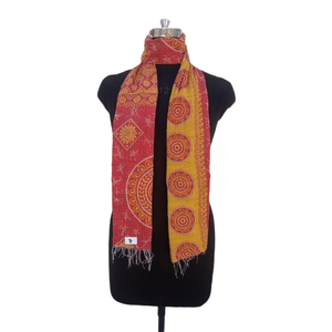 Khăn Ấn Độ cổ điển bông kantha thiết kế cho phụ nữ Cô gái của phụ nữ bên mặc khăn choàng in Khăn trùm đầu kết thúc tốt đẹp - Product Image 5