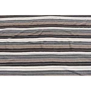 Tapis Turc Vintage Moderne 5.2X8.6 pieds Marron Blanc Patchwork Design Fait à la Main Laine Latex Grand Rectangle pour Couloir pour Adolescents - Product Image 5