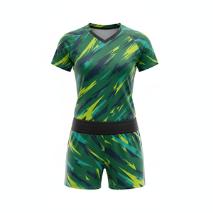 ชุดเสื้อเจอร์ซีย์ทีมรักบี้ & วอลเล่ย์บอลกางเกงขาสั้นสีและโลโก้ตามสั่ง100% โพลีเอสเตอร์ระบายอากาศใช้ได้ทั้งชายและหญิง - Product Image 3