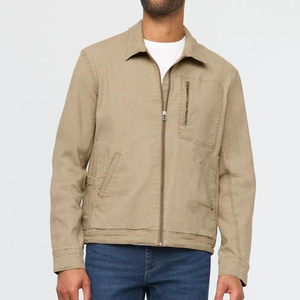 Veste en toile décontractée pour homme, hiver, logo sur le devant, séchage rapide, tissu écologique et durable, pour les voyages, les activités de plein air et les activités quotidiennes - Product Image 1